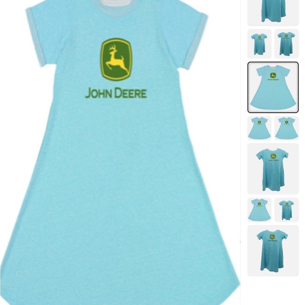 John Deere Kids Aqua Nightgown
